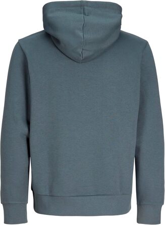 Чоловічий худі Jack & Jones Regular Fit JJEADRIAN з принтом, колір Turbulence (сіро-зелений), Smart Casual