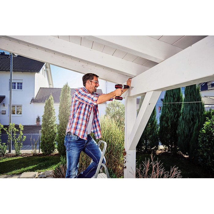 Акумуляторний ударний дриль-шуруповерт Einhell TE-CD 12/1 Li-i з зарядним пристроєм та 2x 2Ah акумуляторами