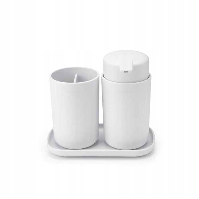 Аксесуари для ванної кімнати Brabantia ReNew, білі, 3 шт.