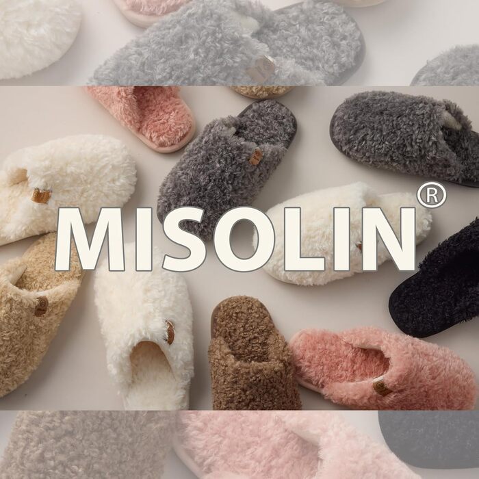 Тапочки зимові для жінок та чоловіків з меморі-піною, плюшеві, м'які, антиковзні, сірі, 38.5/40 EU