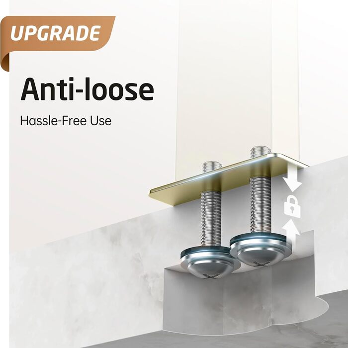 Підставка для рушників подвійна KES, нержавіюча сталь SUS 304, мармурова основа, 84 см, золота