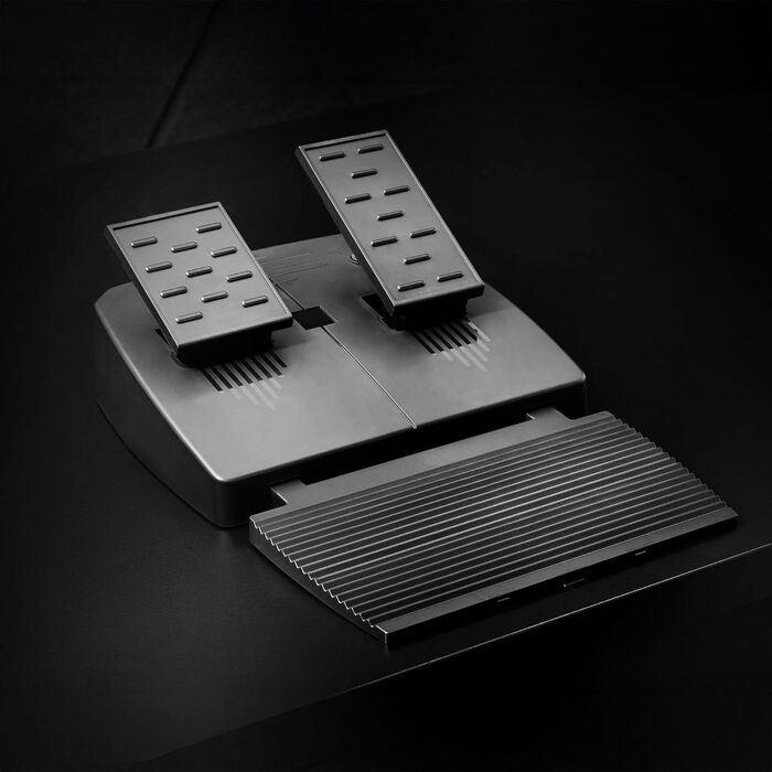 Руль для перегонів Mars Gaming MWH-RSX з Force Feedback та подвійним мотором, комплект з 3 педалями з прогресивним опором, H-Gearbox з 12 передачами, 14 налаштовуваних кнопок, сумісний з PC/PS4/Xbox Series X|S