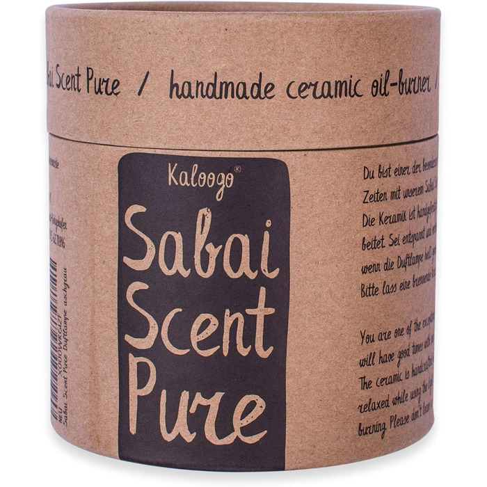 Аромалампа Kaloogo Sabai Scent Pure, керамічна, океанічно-синя, для ефірних олій та воску, мінімалістичний дизайн, якісна теплоємність, підходить для ароматичних свічок і ароматерапії