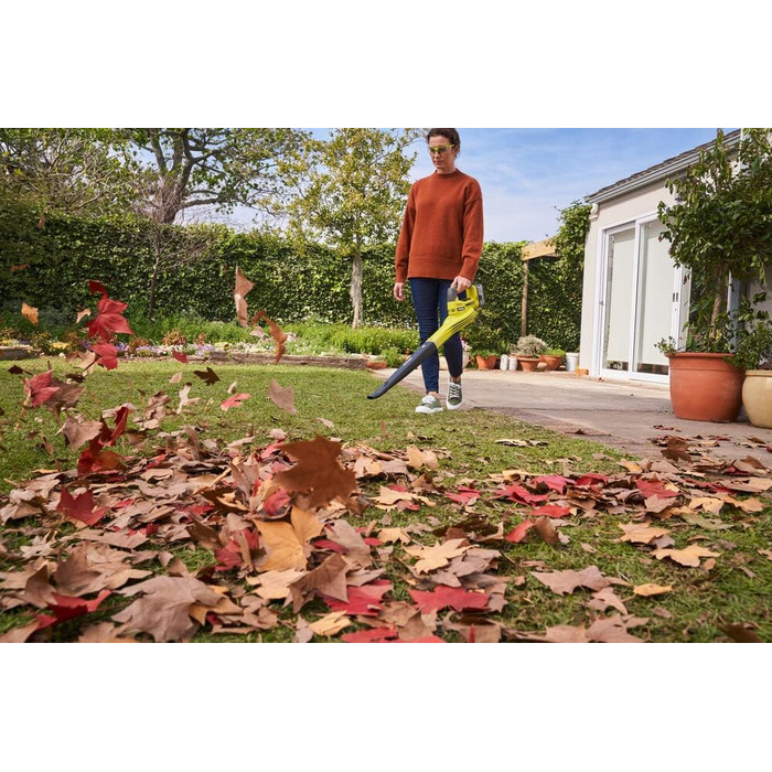 RYOBI 18V ONE+ Cordless Leaf Blower OBL1820S (Air speed 245 km/h, airflow 2.6 m³/min, without battery & charger in box)