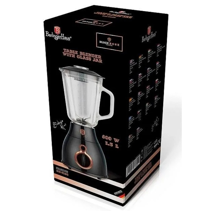 Стаціонарний блендер Berlinger Haus BH-9025 600 Вт, чорний