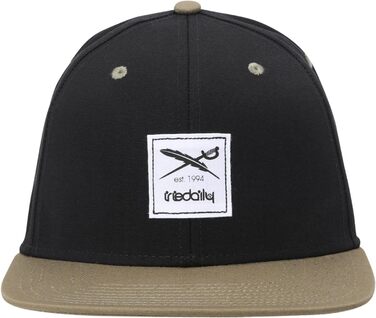 Кепка IFIEDaily Unisex Snapback Daily Contra з органічної бавовни, чорно-оливковий колір