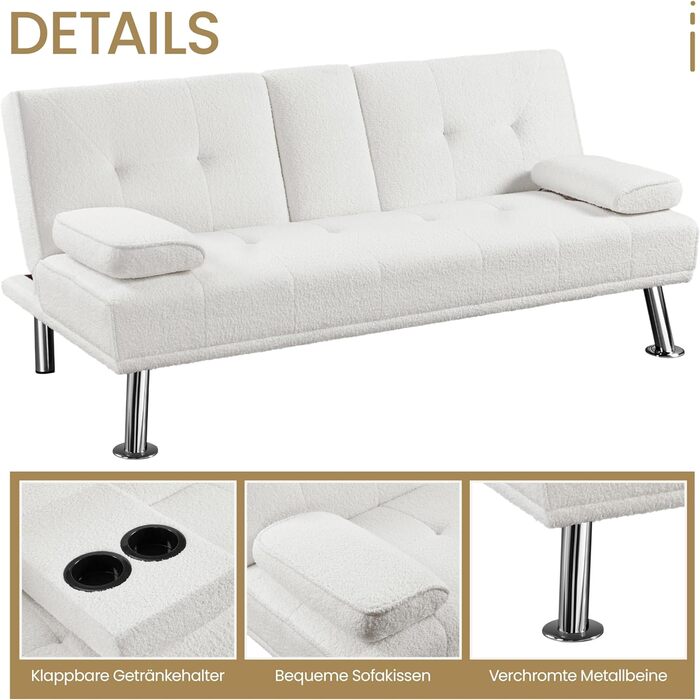 Yaheetech Folding Sleeper Sofa