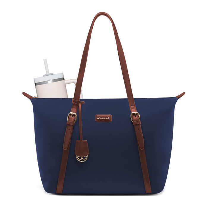Сумка для ноутбука LOVEVOOK жіноча велика шопер для роботи, університету, школи (15.6 дюймів, синя)