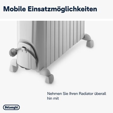 Масляний радіатор De'Longhi Dragon 4 TRD4 0615, 2500 Вт, 230 В, 50 Гц