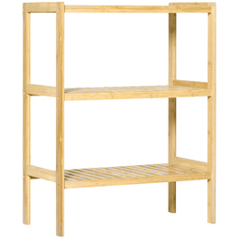 Стелаж HOMCOM Regal з бамбука, 3 полиці, 62 x 33 x 80 см, натуральний колір