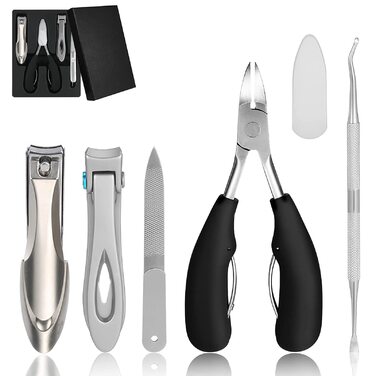 Набір професійних кусачок для нігтів Nagel з нержавіючої сталі для товстих нігтів та пальців, гострі ножиці для манікюру для літніх людей та чоловіків/жінок