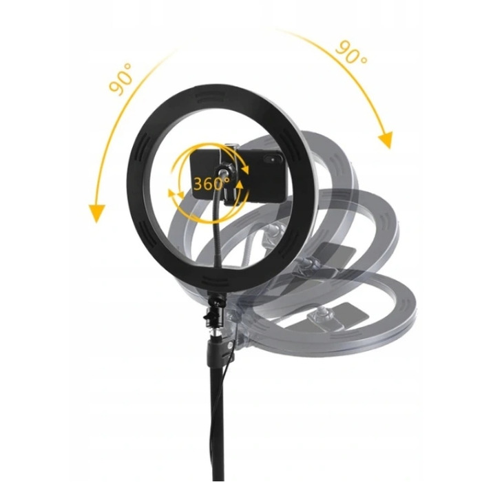 Кільцева лампа Ring LED для фото, відео, селфі та макіяжу, штатив 220 см