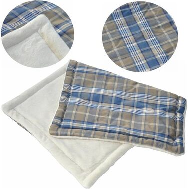 М'яка тепла ковдра для собак та котів Nanook XL, 70x45 см, блакитна