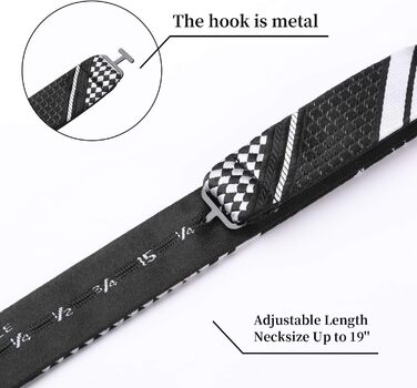 HISDERN Чоловіча краватка-метелик з кишеньковим хустинкою, комплект. Краватка-метелик для чоловіків у горошок/з принтом тварин, для весілля, вечірки, темно-синій/білка
