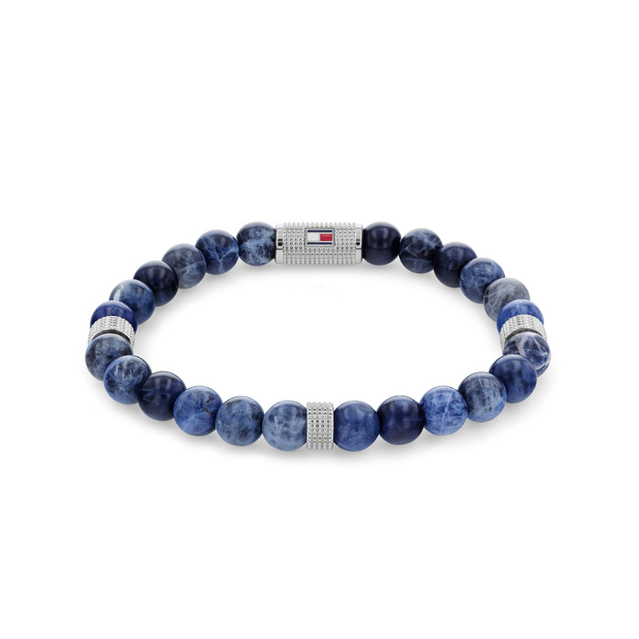 Годинник чоловічий Tommy Hilfiger синій з перламутровим циферблатом кварцовий