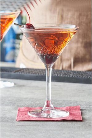 Набір келихів Мартіні 6 шт. 175 мл, келихи Cosmopolitan, келихи для коктейлів, келихи для вечірок (без свинцю, придатні для миття в посудомийній машині)