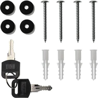 Поштовий ящик Verda з газетницею, нержавіюча сталь, антрацит, 2 ключі - дизайнерський настінний поштовий ящик з прихованим замком