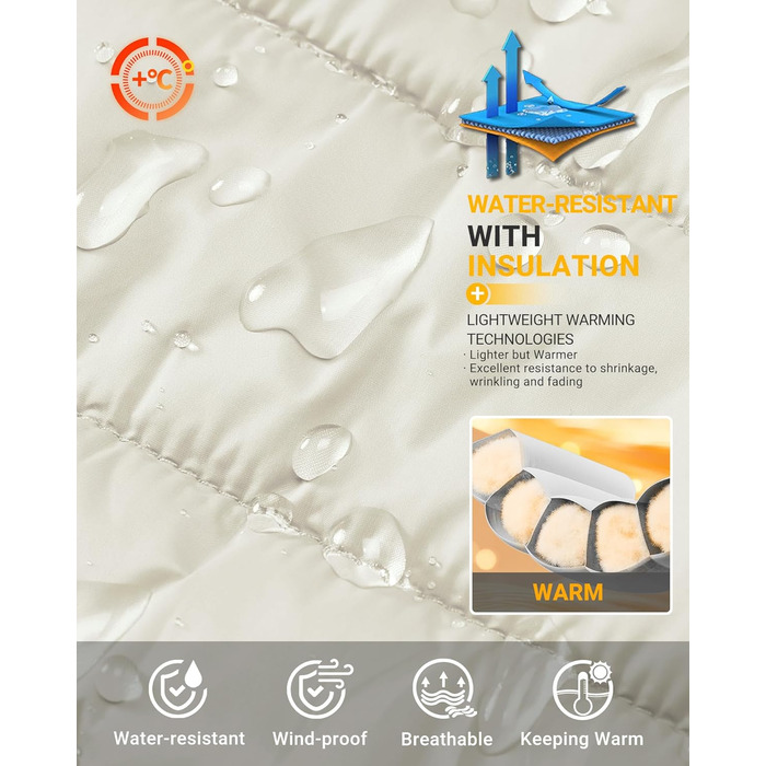 Чоловіча степкова жилетка Outdoor Ventures – легка, пакувальна, для активного відпочинку, бігу, гольфу, походів, їзди на коні (Абрикосовий, XXL)