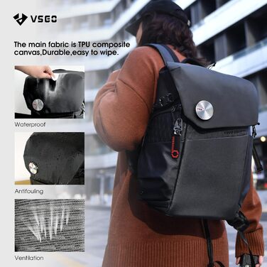 Рюкзак фотографський VSGO Black Snipe 16L для DSLR/SLR камер, DJI стабілізаторів та подорожей