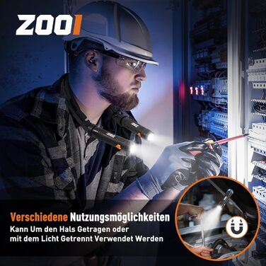 Ліхтарик на шию магнітний для читання ZOOI - подарунок для чоловіків, тата на День батька, оригінальний презент