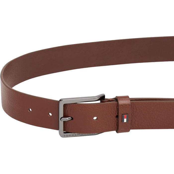 Чоловічий шкіряний ремінь Tommy Hilfiger Oliver Brown (Coffee Bean)