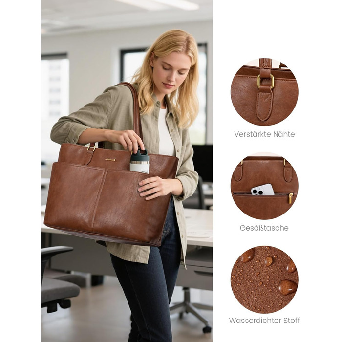 Сумка жіноча LOVEVOOK велика для ноутбука 15.6