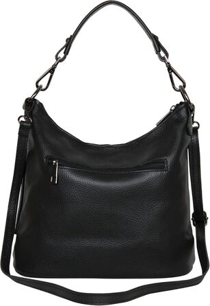 Сумка жіноча AmbraModa GLX09 шкіряна чорна через плече