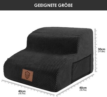 Сходинки для собак Zvonema: 3 сходинки, водонепроникні, з антиковзким покриттям, 60x40x40 см