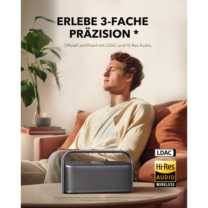 Soundcore Motion X600 – портативна Bluetooth колонка з Hi-Res Spatial Audio, 50W, IPX7, 12h, Pro EQ, AUX-IN (зелена/чорна)