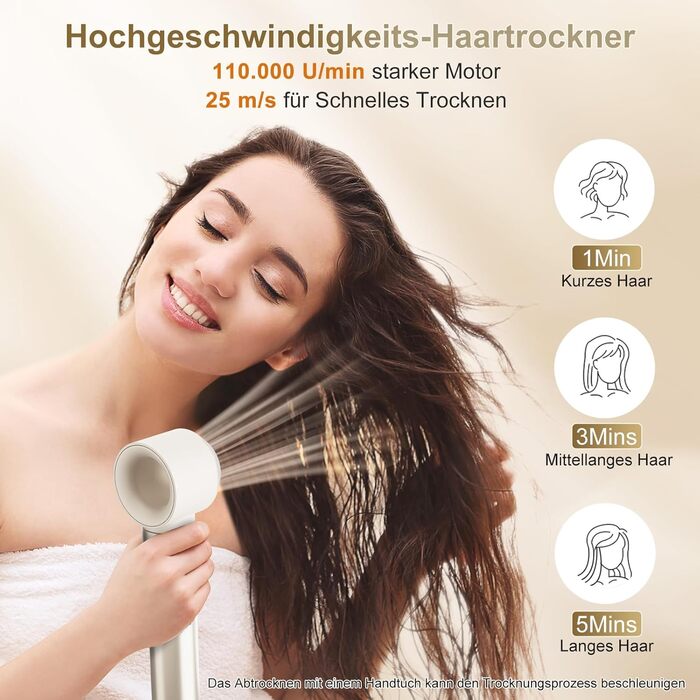 7MAGIC Airstyler 6-в-1: стайлер, плойка, фен, іонізація, для волосся, професійний, для особливих випадків, золото