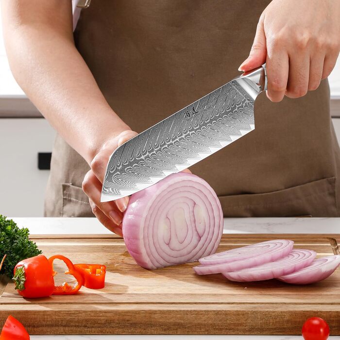 Японський ніж SHANGDAO Kiritsuke 20 см з 67 шарів легованої сталі, ніж для суші, кухонний ніж для кухні