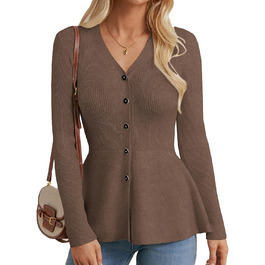 Жакет Grace Karin для жінок, теплий, без рукавів, кардиган, осінь, повсякденний стиль, коричневий (S)