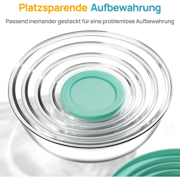 Набір контейнерів для їжі Vtopmart (15 шт.) з кришкою, скляні, для зберігання, мікрохвильова піч, морозильник, посудомийна машина