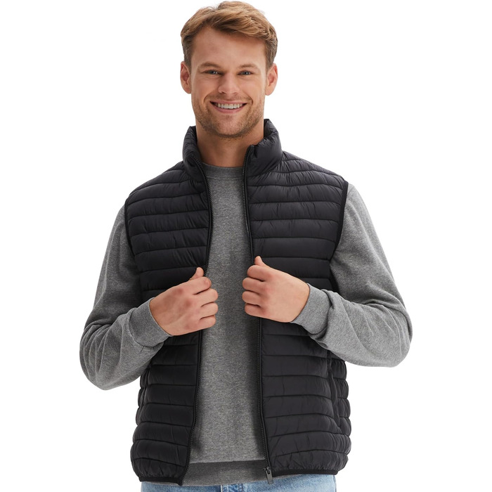 Чоловіча степкова жилетка Morgenstern для активного відпочинку, тепла зимова жилетка з штучним пухом, чорна, XL