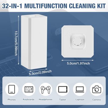 Набір для чищення техніки 20-в-1: клавіатура, навушники AirPods, монітори, камери (чорний)