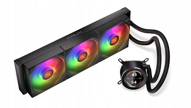 Рідинне охолодження процесора Krux HydroGlance 360 ARGB LCD, 3x 120мм, 4-pin