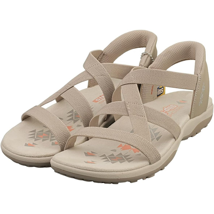 Сандалі жіночі Skechers Reggae Slim Stretch Flex Slip-Ins бежеві 39 EU