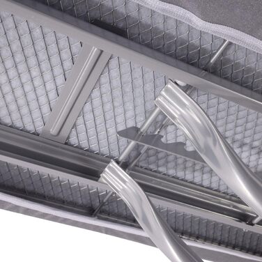 Прасувальна дошка SensaHome – складана, 120x38 см, з підставкою для праски, квітковий принт (світло-сірий)