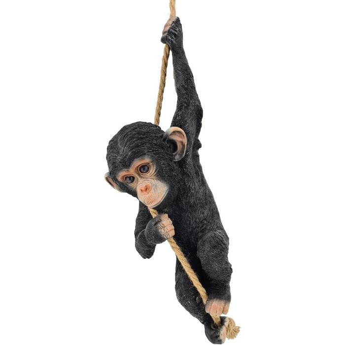 abc HOME | Garden Figure | BEAR on a Rope | Polyresin | 70 cm H incl. Rope