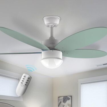 Стельовий вентилятор Cecotec EnergySilence Aero 4260 42 дюйми, LED, пульт, 6 швидкостей, м'ятний