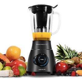 Блендер Cecotec Glas-Mixer Power Titanium 1800 Вт з колбою 1.8 л з термостійкого скла та титанових лез