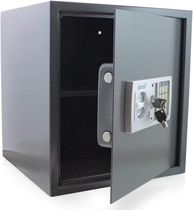 Електронний сейф для документів BITUXX: настінний, сталевий, для зберігання грошей та цінностей