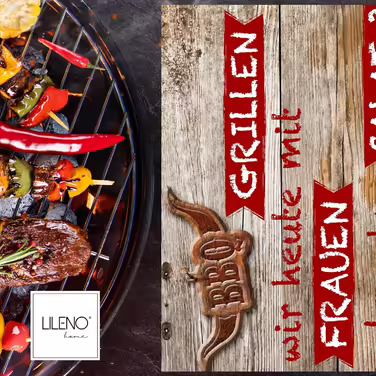 Гриль-мат LILENO HOME 75x120 см для BBQ та газових/вугільних грилів – захисна підкладка для підлоги, ідеально для сімейного барбекю, грилювання з друзями, жінками