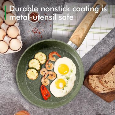 Набір посуду MAISON ARTS 12 предметів: каструлі та сковороди з антипригарним покриттям, гранітне покриття, для індукційних плит, плити, кухонний набір