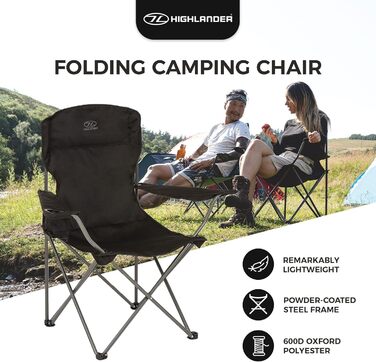 Крісло для кемпінгу Highlander - Легке та міцне туристичне крісло для відпочинку на природі