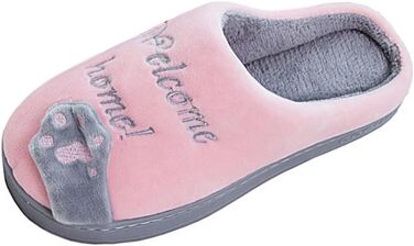 Теплі домашні тапочки Rojeam Nette з м'якого плюшу (43/44 EU, Рожево-сірий)
