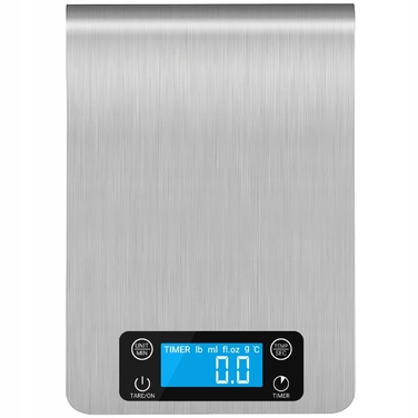 Електронні кухонні ваги 1г - 5кг з сенсорними кнопками, таймером та термометром