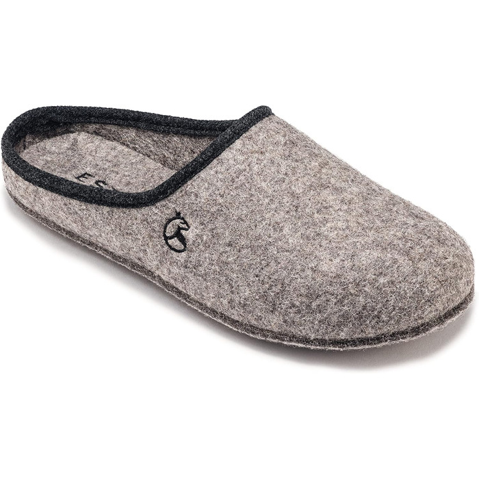 Чоловічі фетрові тапочки ESTRO - теплі зимові халапи для дому, сірий колір, розмір EU 45, широка форма