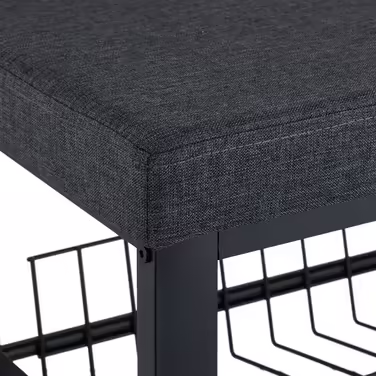 Relaxdays shoe bench with cushioning