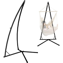 AMANKA Hanging Chair Frame Outdoor 120 kg - 215cm Steel Tube Stand for Hanging Seat Holder Swing Frame Metal for Hanging Hammock Chair Camping Accessory